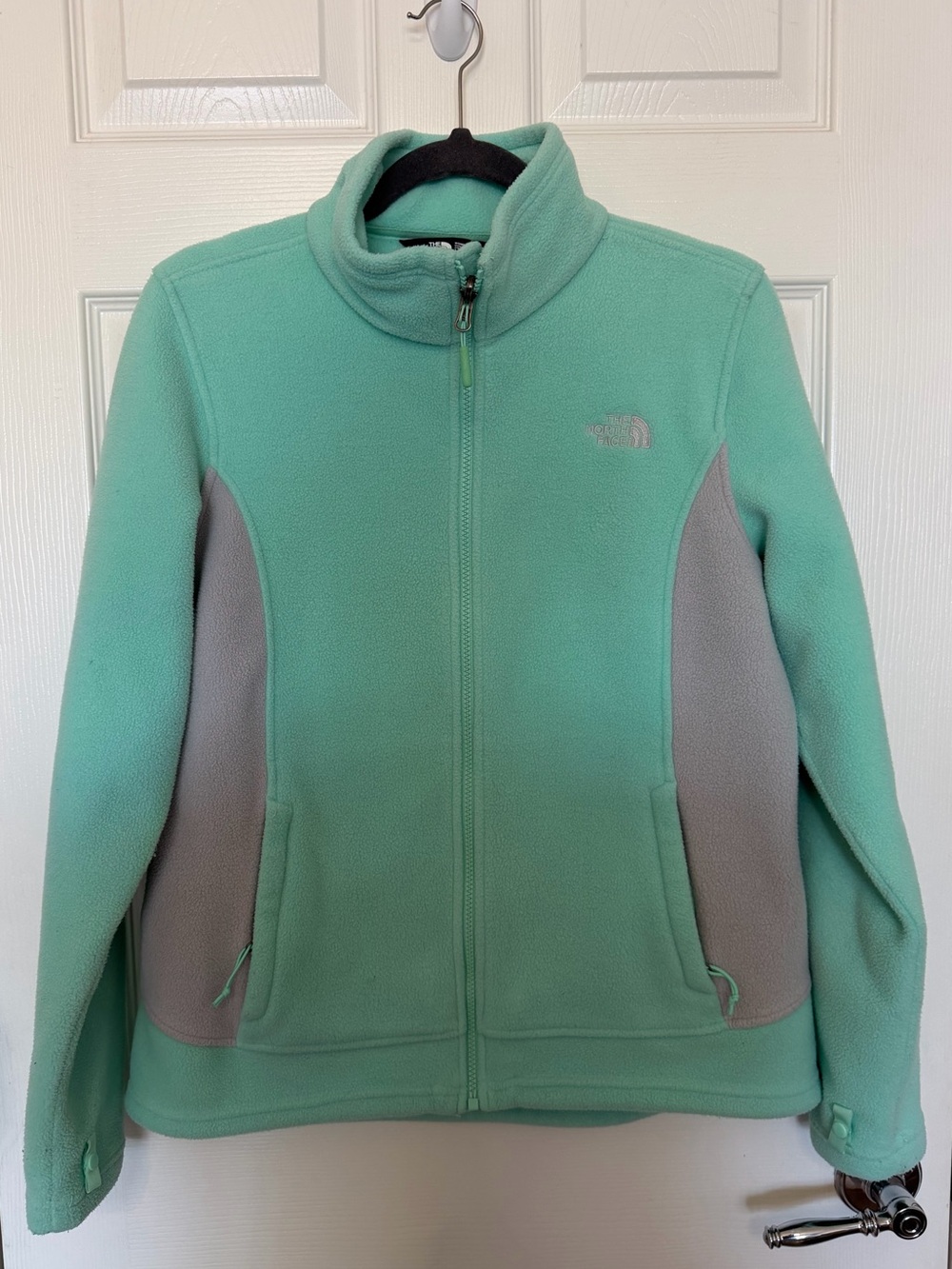 The North Face Women’s Fleece Jacket Large Mint Green Full Zip